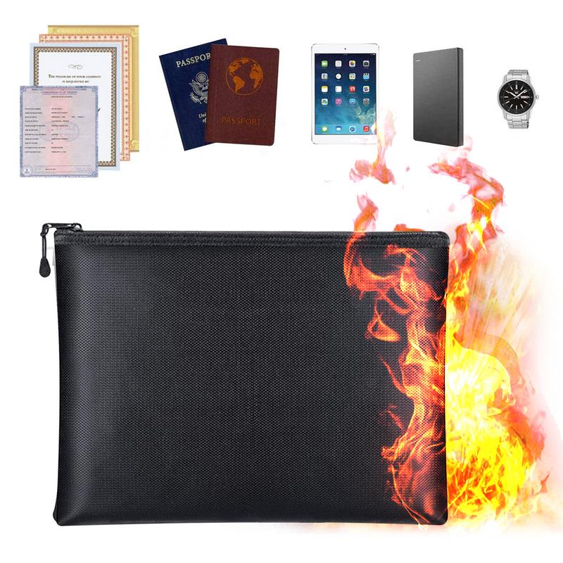 Fire Safe Document - Sac à documents ignifuge, sacs d'argent