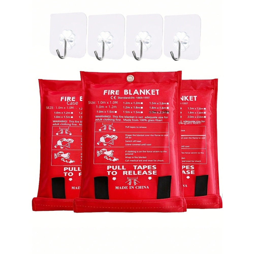 Fire Blanket Kitchen - Couverture anti-feu 39,37 X 39,37 pouces