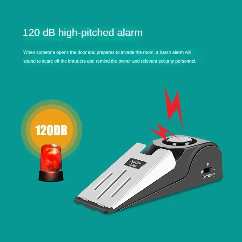Door Stop Alarm - Alarme de sécurité portable pour porte,