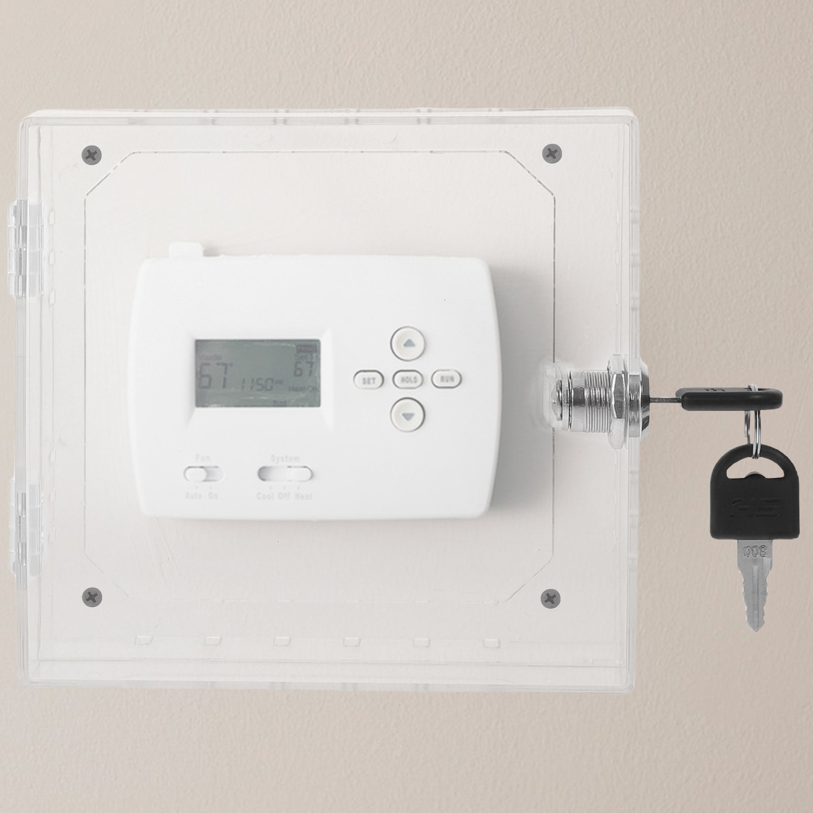 Lockbox Key Secure - Boîtier de sécurité transparent en acrylique