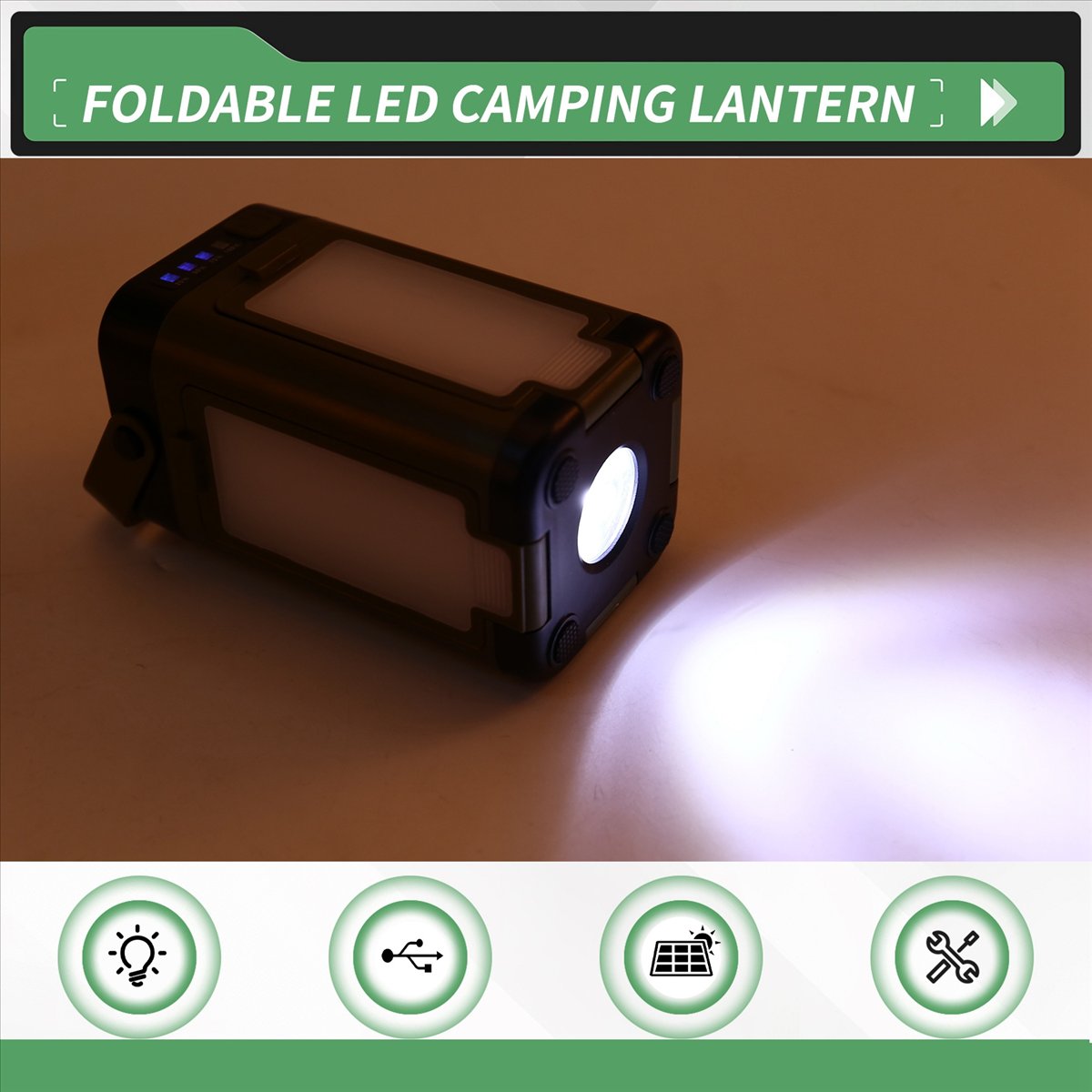 Power Outage Light - Lanterne de camping LED pliable X08A,