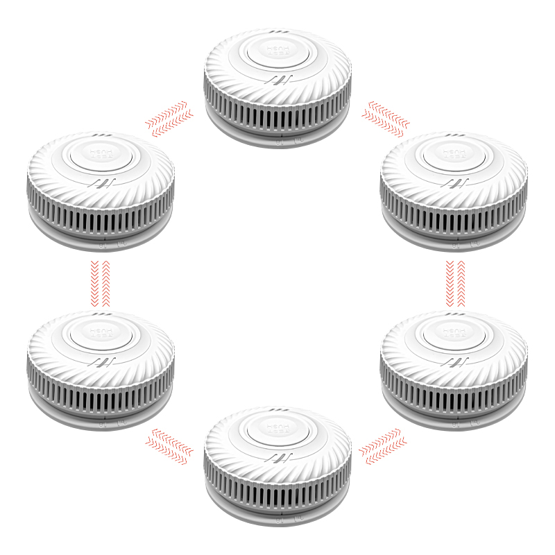 Smoke Detector Interconnected - Détecteurs de fumée interconnectés avec batterie