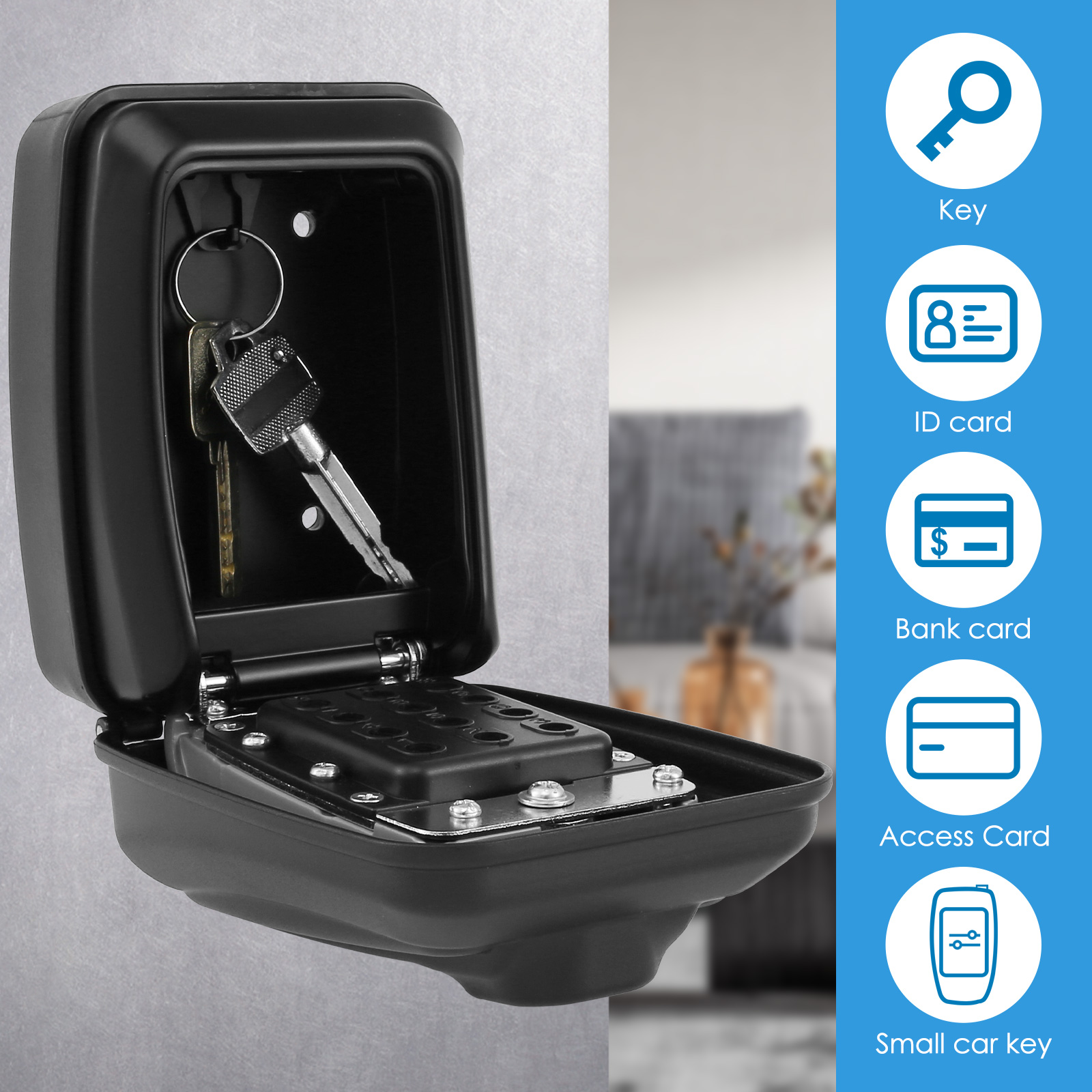 Coffre-fort mural à code secre - Lockbox Key Secure avis et prix