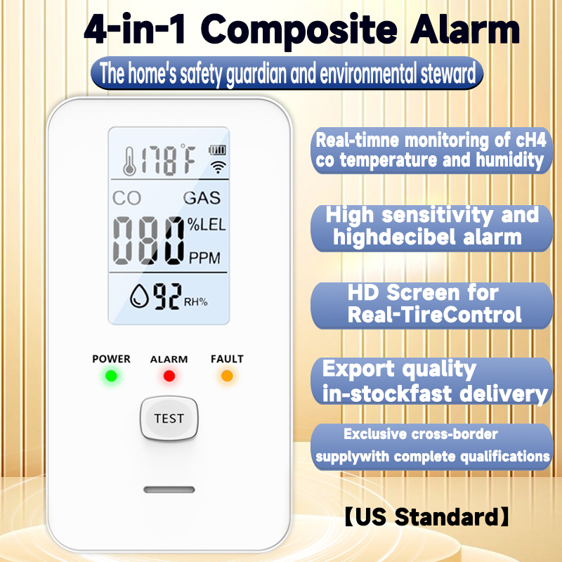 Détecteur de gaz 4 en 1, alarm - Co Detector Plug avis et prix