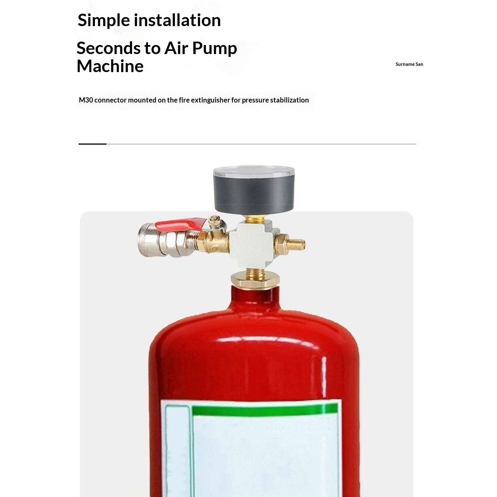 Adaptateur de pression pour pe - Fire Extinguisher Small avis et prix