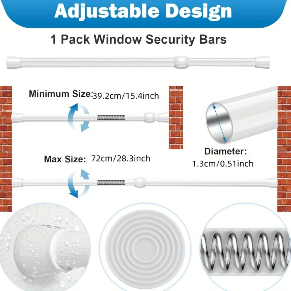 Barre de sécurité réglable en  - Window Lock Bar avis et prix
