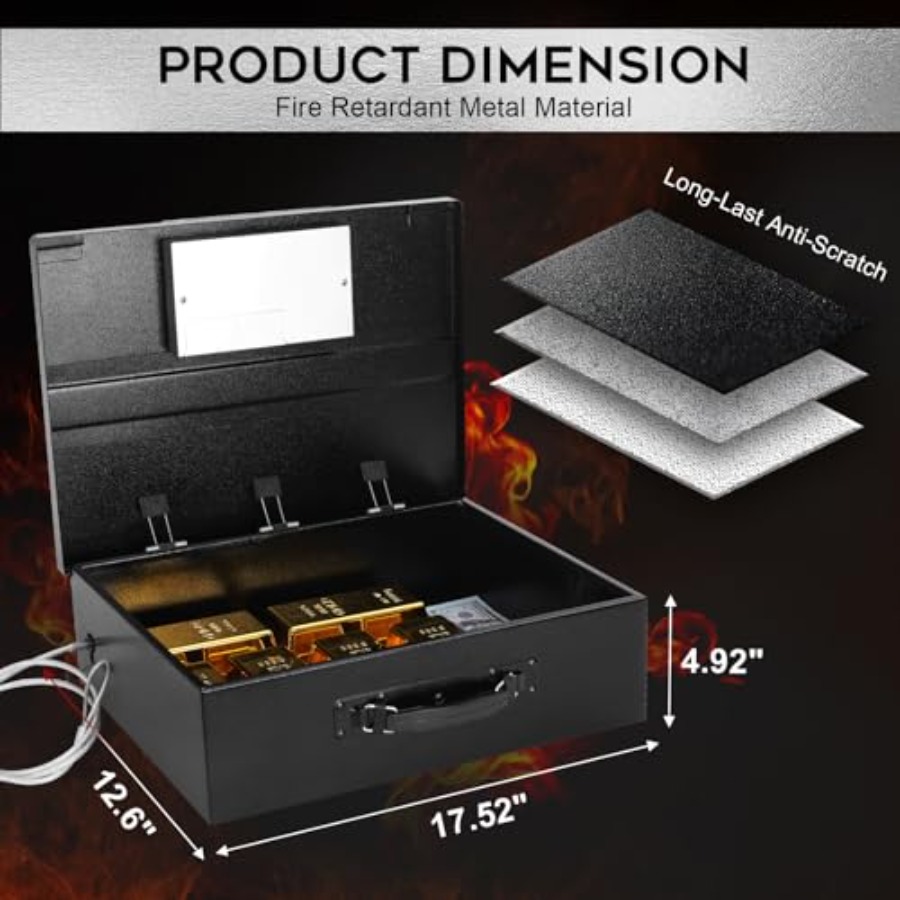 Coffre-fort portable en métal  - Fire Safe Document avis et prix