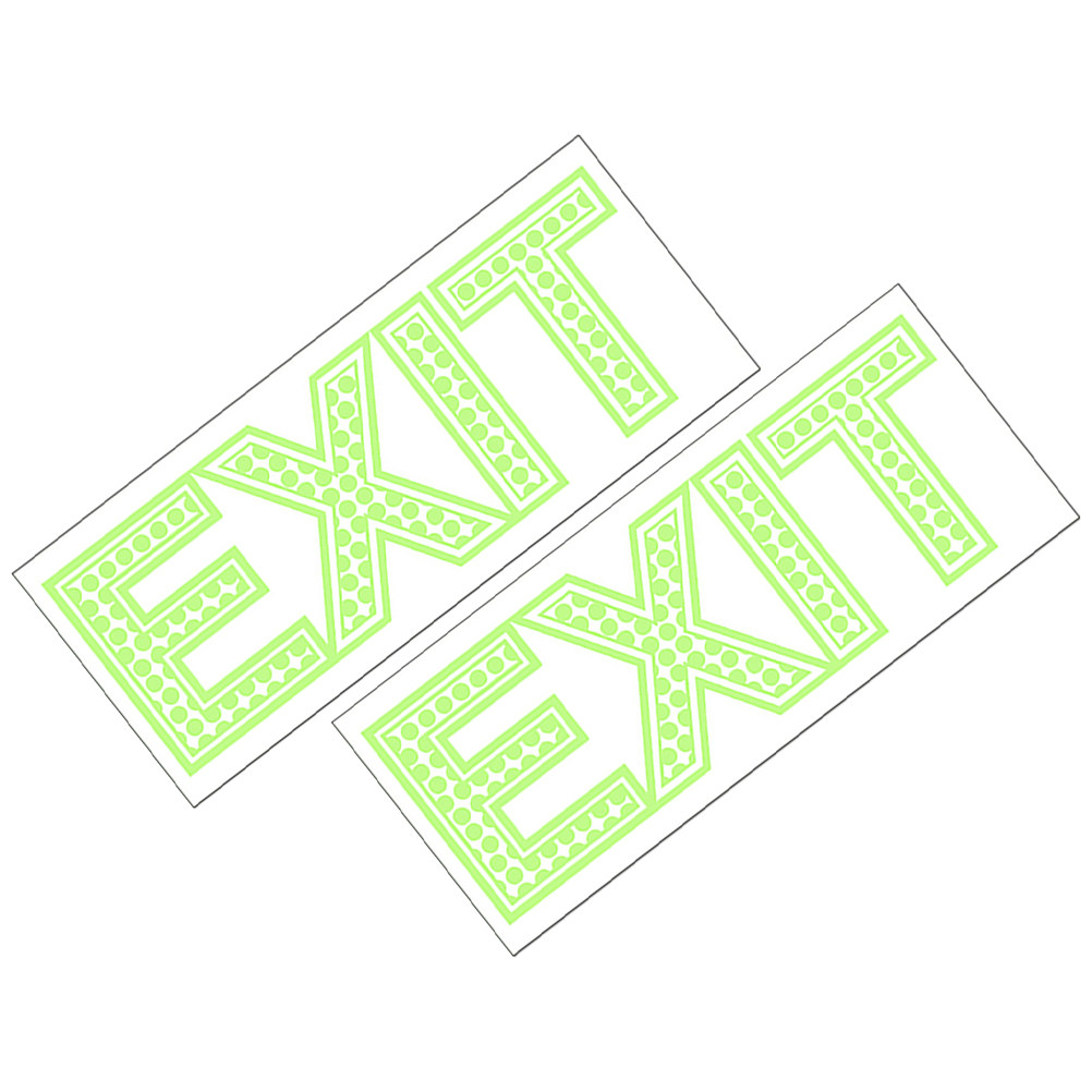 2 feuilles d'autocollants de s - Emergency Exit Sign avis et prix